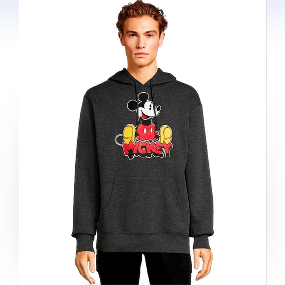 New Disney Unisex Mickey Mouse Pullover Graphic Hoodie Sz.M - Picture 2 of 3